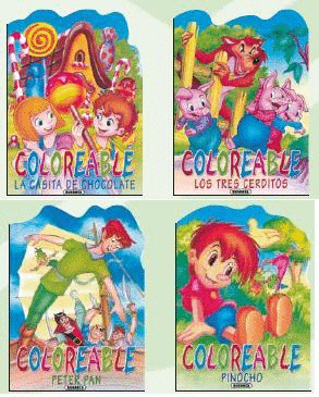 CLÁSICOS COLOREABLES (4 TÍTULOS)